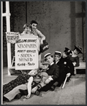 Claiborne Cary, Danny Meehan [left] and unidentified others in the stage production Smiling the Boy Fell Dead