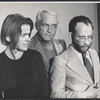 Alice Drummond, Ted Knight and Bob Balaban in rehearsal for the stage production Some of My Best Friends