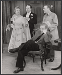 Jessie Royce Landis, Howard St. John, Leo G. Carroll and Robert Hardy in the stage production Someone Waiting