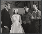 Kevin McCarthy, Gretchen Walther, Sal Mineo and Ken Kercheval in rehearsal for the stage production Something About a Soldier