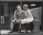 Kevin McCarthy and Gretchen Walther in the stage production Something About a Soldier