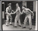 Sal Mineo [right] and unidentified others in the stage production Something About a Soldier