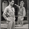 Sal Mineo and unidentified in the stage production Something About a Soldier