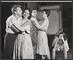 Joseph Sirola [far left], Jack Ryland [center] and unidentified others in the stage production Song for a Certain Midnight