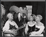 Maria Von Trapp, Florence Henderson and unidentified others in rehearsal for the touring stage production The Sound of Music