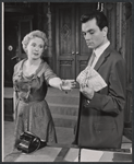 Brenda de Banzie and Robert Mandan in the stage production Speaking of Murder