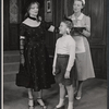 Estelle Winwood, Virginia Gerry and Brook Byron in the stage production Speaking of Murder