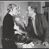 Melvyn Douglas and unidentified [left] in the stage production Spofford