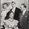Haila Stoddard, Ursula Howells [seated], Edward Everett Horton and Hugh Wakefield in the 1951 Broadway revival of the stage production Springtime for Henry