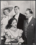 Haila Stoddard, Ursula Howells [seated], Edward Everett Horton and Hugh Wakefield in the 1951 Broadway revival of the stage production Springtime for Henry