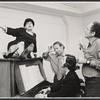 Renata Mannhardt, Bernie Styles, Hy Anzell and unidentified in the stage production Stag Movie