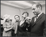 Renata Mannhardt, Bernie Styles, Shirl Bernheim and unidentified in the stage production Stag Movie