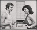 Dennis McMullen and Adrienne Barbeau in the stage production Stag Movie