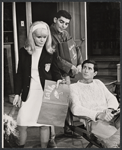 Connie Stevens, Richard Benjamin and Anthony Perkins in the stage production The Star-Spangled Girl 