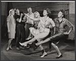 Donald Madden, Maggie Hayes, Nancy Kelly and unidentified others in rehearsal for the stage production Step on a Crack