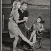 Donald Madden, Nancy Kelly and unidentified in rehearsal for the stage production Step on a Crack