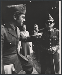 Hector Elias, Elizabeth Wilson, Tom Aldredge and David Selby in the stage production Sticks and Bones