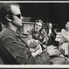 Drew Snyder, Cliff De Young, Tom Aldredge and Elizabeth Wilson in the stage production Sticks and Bones
