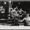 Dave Ringland [front], Nick Rawson [middle], Patrick Stanley [back] and unidentified in the 1969 stage production Stomp