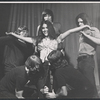 Elizabeth Herring [middle], Nick Rawson [right], Dave Ringland [front] and unidentified others in the 1969 stage production Stomp