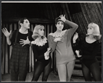 Anthony Newley, Susan Baker, Anna Quayle and Jennifer Baker in the stage production Stop the World - I Want to Get Off