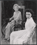 Cathleen Nesbitt and Diana Barrymore in the 1959 tour of the stage production Garden District