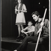 Janet Ward [left], Lenny Baker [right], and unidentified [center] in the 1969 stage production Summertree