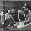 Conrad Janis, Robert Redford, Ron Nicholas, Sondra Lee and Pat Stanley in rehearsal for the stage production Sunday in New York