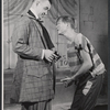 Ray Brown [right] and unidentified [left] in the stage production Sweeney Todd, the Demon Barber of Fleet Street