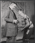 Ray Brown [right] and unidentified [left] in the stage production Sweeney Todd, the Demon Barber of Fleet Street