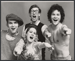 Florence Lacey [front center], Marty Goetz [back center] and unidentified others in the stage production Sweet Feet