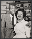 Hazel Scott [right] in the stage production Tambourines to Glory