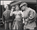 William Duell [left] and unidentified others in the 1965 Central Park production of The Taming of the Shrew