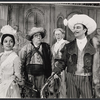 Ruby Dee, Rex Everhart, Philip Bosco and unidentified others in the American Shakespeare Festival stage production The Taming of the Shrew