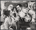 Ruby Dee, Geneva Bugbee, Philip Bosco and unidentified others in the American Shakespeare Festival stage production The Taming of the Shrew
