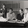 Production team in rehearsal for the stage production Tchin-Tchin