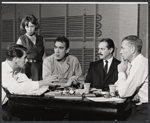 Production team in rehearsal for the stage production Tchin-Tchin