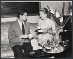 Anthony Perkins and Joan Fontaine in the stage production Tea and Sympathy