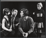 Jackie Mason, Barry Pearl, Marilyn Cooper and unidentified in rehearsal for the stage production A Teaspoon Every Four Hours
