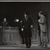 Maurice Evans [center] and unidentified others in the stage production Tenderloin