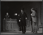 Maurice Evans [center] and unidentified others in the stage production Tenderloin