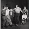 Jack Pearl, Jacob Ben-Ami, David Vardi, George Voskovec, Risa Schwartz and Donald Harron in rehearsal for the stage production The Tenth Man