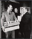 Michael McGuire, Paul Sorvino and Charles Durning in the stage production That Championship Season