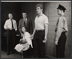 William Adler, Whitfield Connor, Jane Fonda, Sean Garrison and Mark Slade in the stage production There Was a Little Girl 