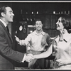 Elliott Reid, Don Ameche and Tania Elg in the touring stage production There's a Girl in My Soup