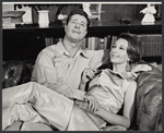 Don Ameche and Tania Elg in the touring stage production There's a Girl in My Soup