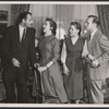 William Tregoe, Ruth Warrick, Sally Kemp and unidentified in the stage production The Thorntons
