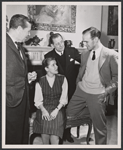 Sally Kemp, Harry Wagstaff Gribble [center] and unidentified others in the stage production The Thorntons