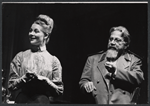 Shirley Knight and Luther Adler in the stage production of The Three Sisters