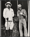 Albert Laveau and Leon Morenzie in the stage production Ti-Jean and His Brothers